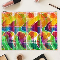 Abstract Sunrise Cosmetic Bag (xxl) 