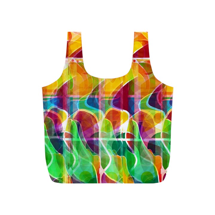 Abstract sunrise Full Print Recycle Bags (S) 