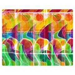 Abstract Sunrise Double Sided Flano Blanket (medium) 