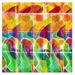 Abstract sunrise Large Satin Scarf (Square) Front