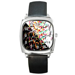 Little Things  Square Metal Watch by Valentinaart