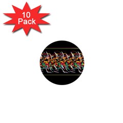 Colorful barbwire  1  Mini Magnet (10 pack) 