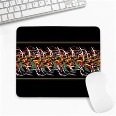 Colorful barbwire  Large Mousepads