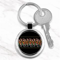 Colorful barbwire  Key Chains (Round) 