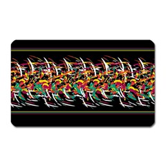 Colorful barbwire  Magnet (Rectangular)