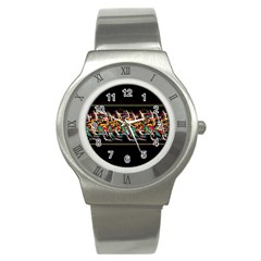 Colorful barbwire  Stainless Steel Watch