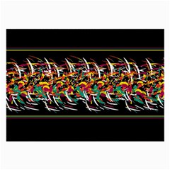 Colorful barbwire  Large Glasses Cloth (2-Side)