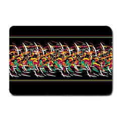 Colorful barbwire  Small Doormat 