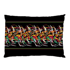 Colorful barbwire  Pillow Case