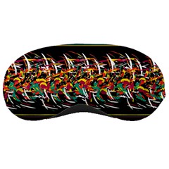 Colorful barbwire  Sleeping Masks