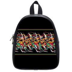 Colorful Barbwire  School Bags (small) 