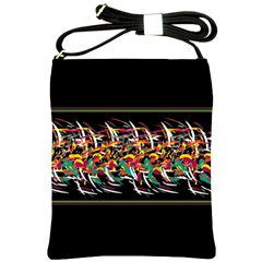 Colorful barbwire  Shoulder Sling Bags