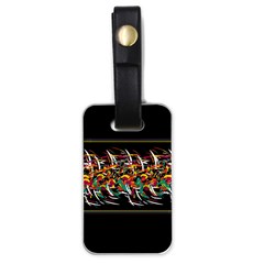 Colorful barbwire  Luggage Tags (One Side) 