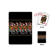 Colorful barbwire  Playing Cards (Mini) 