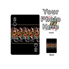 Colorful barbwire  Playing Cards 54 (Mini) 