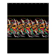 Colorful Barbwire  Shower Curtain 60  X 72  (medium) 