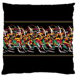 Colorful barbwire  Large Flano Cushion Case (Two Sides) Back