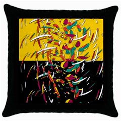 Little Things 2 Throw Pillow Case (black)