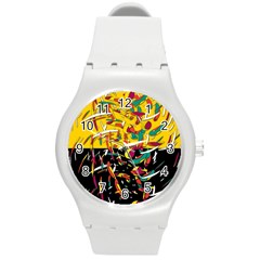 Little Things 2 Round Plastic Sport Watch (m)