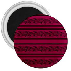 Red Barbwire Pattern 3  Magnets