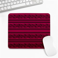 Red Barbwire Pattern Large Mousepads