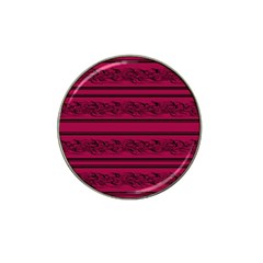 Red Barbwire Pattern Hat Clip Ball Marker