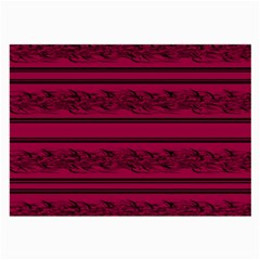 Red Barbwire Pattern Large Glasses Cloth