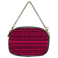 Red Barbwire Pattern Chain Purses (two Sides) 