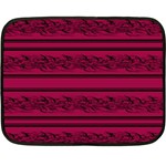 Red barbwire pattern Double Sided Fleece Blanket (Mini)  35 x27  Blanket Back