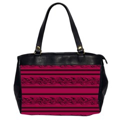 Red Barbwire Pattern Office Handbags (2 Sides) 