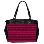 Red barbwire pattern Office Handbags (2 Sides)  Back