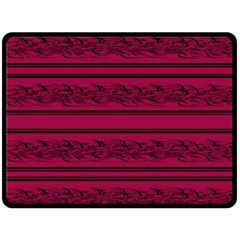 Red Barbwire Pattern Fleece Blanket (large) 