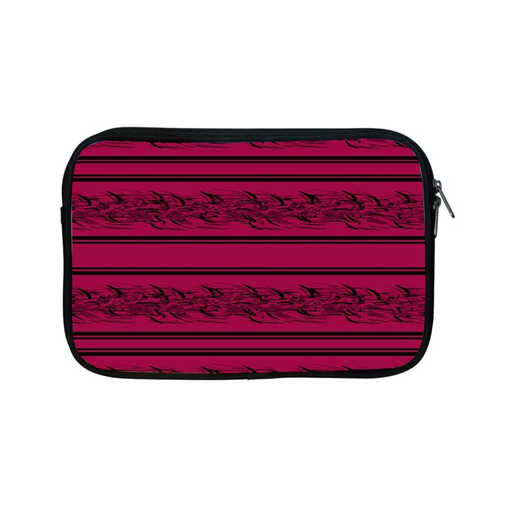 Red barbwire pattern Apple iPad Mini Zipper Cases