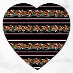 Colorful Barbwire Jigsaw Puzzle (heart)