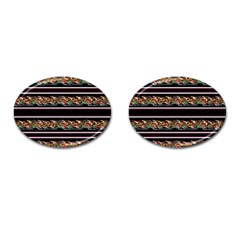 Colorful Barbwire Cufflinks (oval)