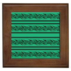 Green Barbwire Framed Tiles