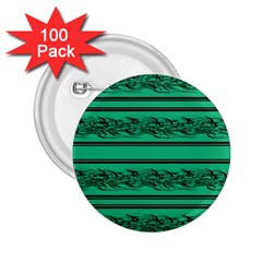 Green Barbwire 2 25  Buttons (100 Pack) 