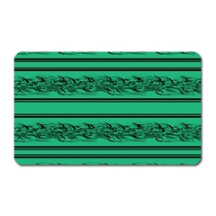 Green Barbwire Magnet (rectangular)