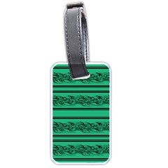 Green Barbwire Luggage Tags (one Side) 