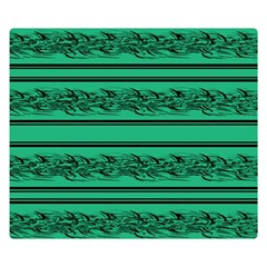 Green Barbwire Double Sided Flano Blanket (small) 