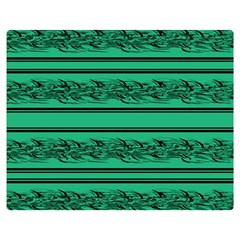 Green Barbwire Double Sided Flano Blanket (medium) 