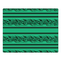 Green Barbwire Double Sided Flano Blanket (large)  by Valentinaart