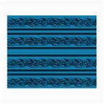 Blue barbwire Small Glasses Cloth Front