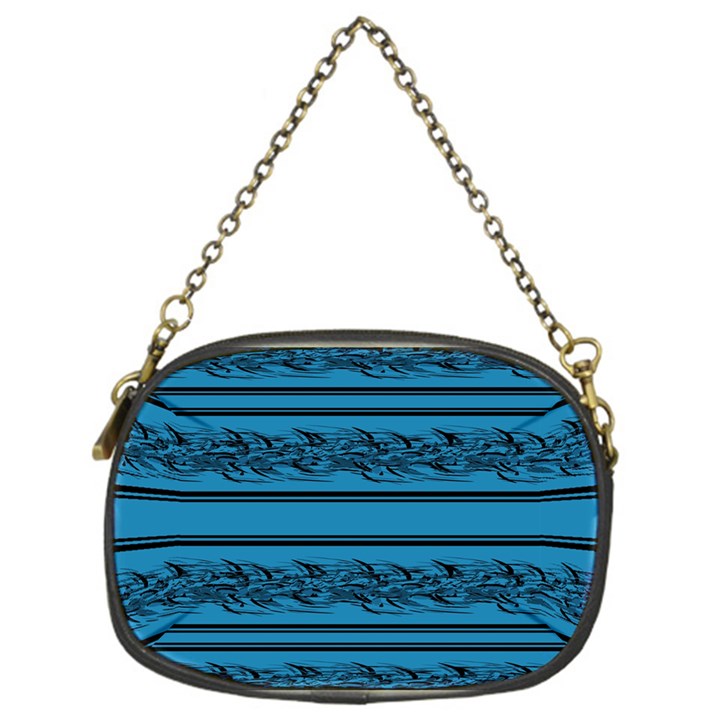 Blue barbwire Chain Purses (One Side) 