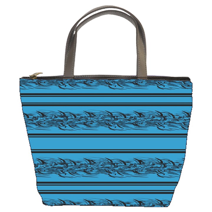 Blue barbwire Bucket Bags