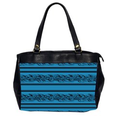 Blue Barbwire Office Handbags (2 Sides) 