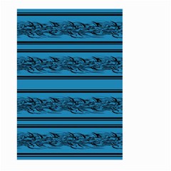 Blue Barbwire Large Garden Flag (two Sides)