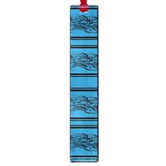 Blue Barbwire Large Book Marks by Valentinaart