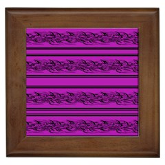 Magenta Barbwire Framed Tiles by Valentinaart