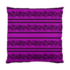 Magenta Barbwire Standard Cushion Case (two Sides) by Valentinaart